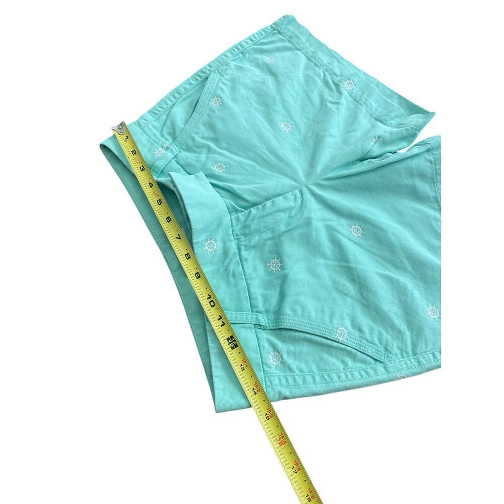 JCREW CHINO SHORTS BROKEN IN COTTON SZ 0 MINT GREEN HELM FLAT FRONT SAILOR CHIC - Picture 3 of 13